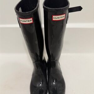 Black Hunter Rain Boots- Knee High